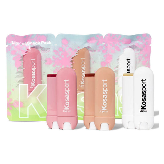 Kosas Lip Fuel Hyaluronic Lip Balm Winter Warmup Set-Full Size Trio